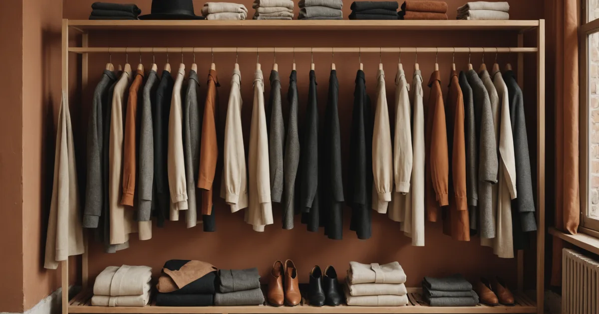 Personal wardrobe curation: a carefully edited selection of garments revealing individual style