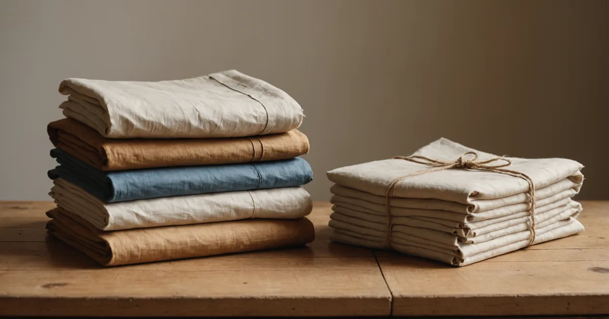 Small-batch production: neatly folded garments awaiting careful packaging