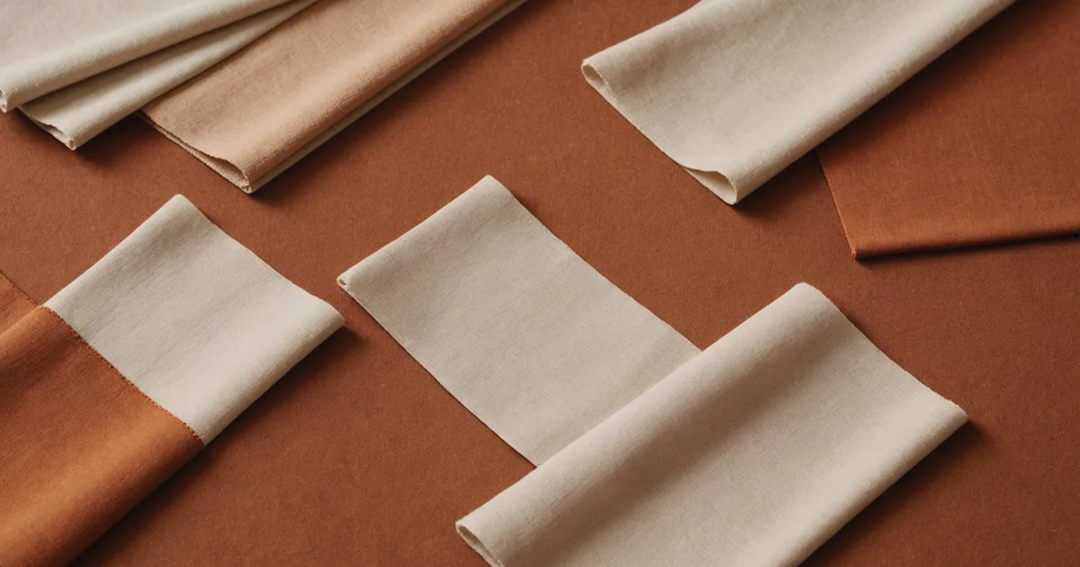 Abstract concept: fragmented fashion data and discovery pathways in warm tones
